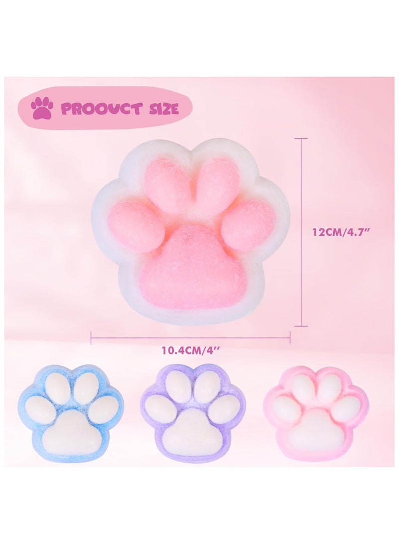 12cm Extra Large Taba Squishy Cat Paw Squeeze Toys,Cat Paw Squishy, Funny Fidget Stress Relief Toys for Adults Kids (Purple)  - Image 5