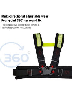 Snowie Soft Kids Safety Belt For Two Wheeler With Reflective Strips Portable Seat Belt Children Motorcycle Harness For Motorcycle Bike Adjustable Safety Harness For Kids Ride Strap (2 12Years)  - Image 5