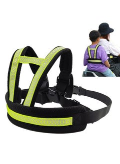 Snowie Soft Kids Safety Belt For Two Wheeler With Reflective Strips Portable Seat Belt Children Motorcycle Harness For Motorcycle Bike Adjustable Safety Harness For Kids Ride Strap (2 12Years)  - Image 2