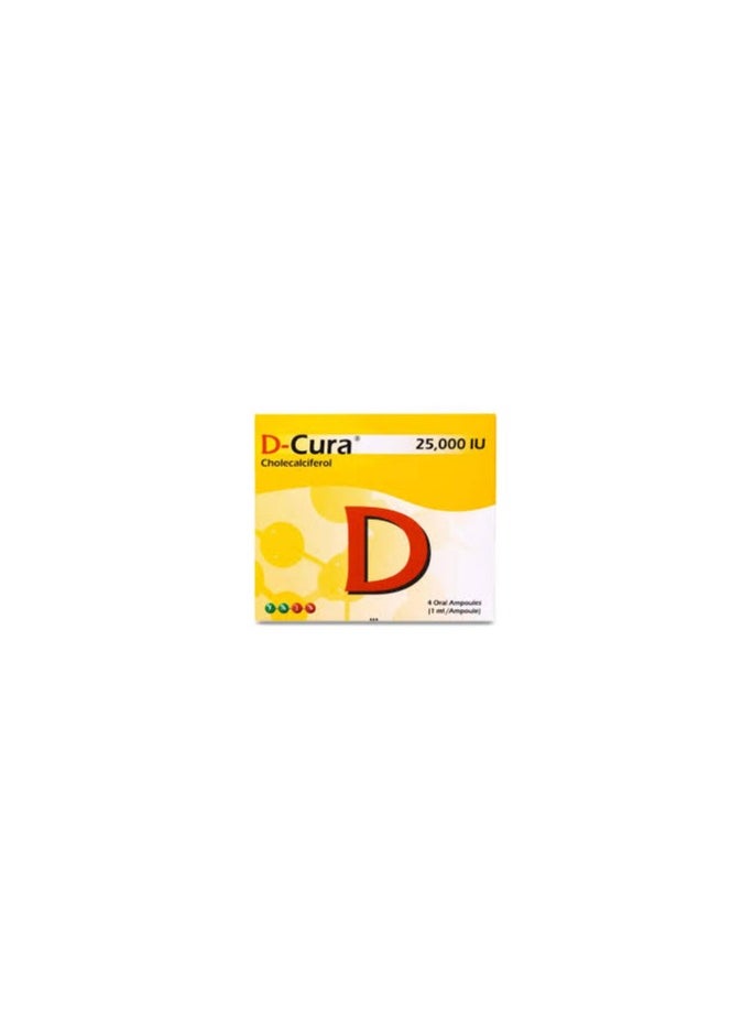 SAJA Pharmaceuticals D-Cura 25000 iu 4 Oral Ampoules  - Image 2