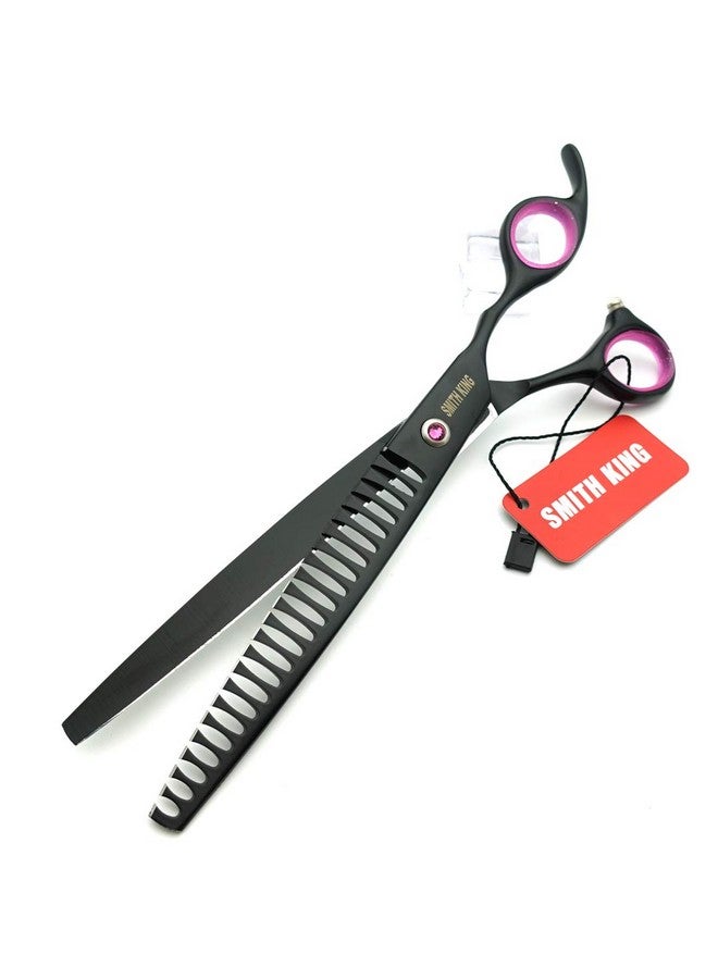 Smithking 8.0 Inches Professional Dog Grooming Scissors Set Straight & Thinning & Curved & Chunkers 4Pcs In 1 Set (With Comb) - Image 5