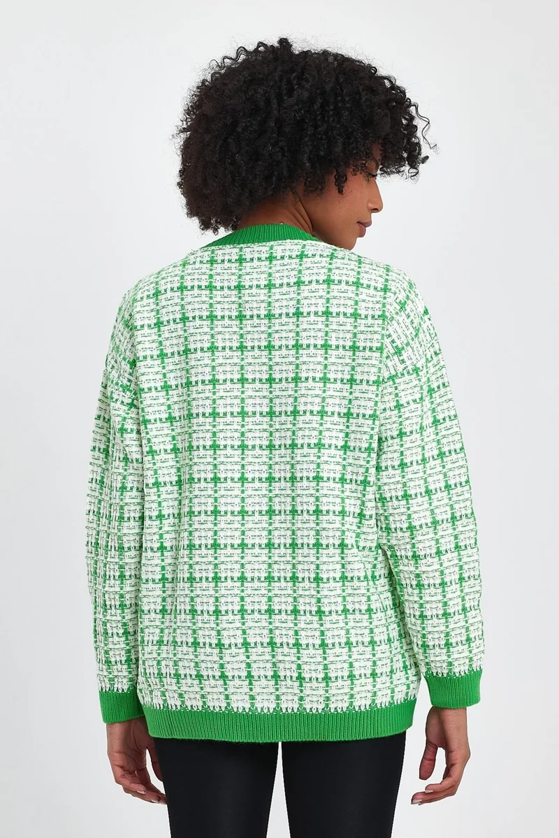الكسندر جاردي Patterned Pocket Knitted Cardigan (A91022-S)