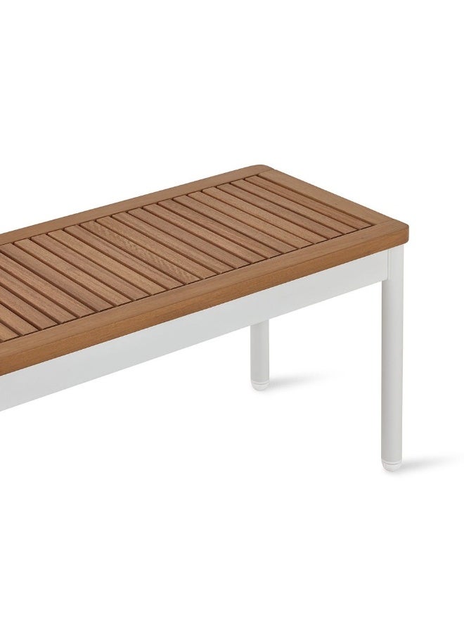 Bendigo Short Bench, White And Natural - pzsku/ZF1FFFB795A7855A2F63CZ/45/_/1736868113/e9826dc0-f8d6-4937-9805-4d41bf48bc14