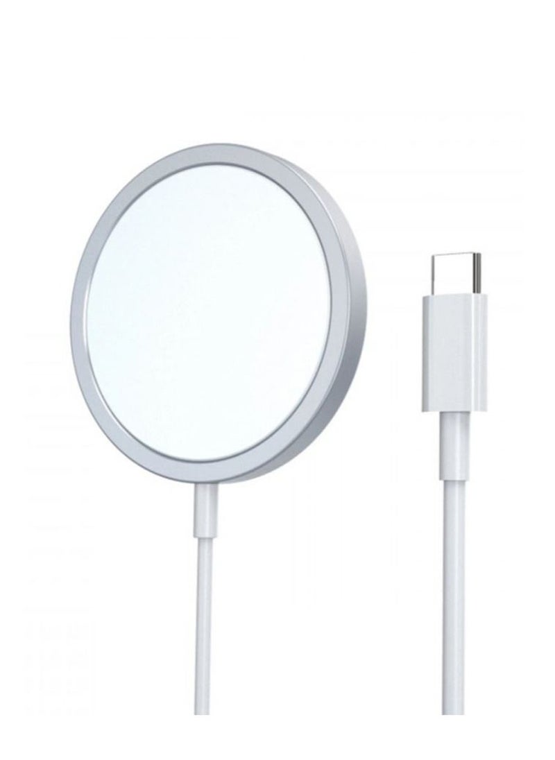 Yesido - Yesido DS10 Magsafe Charger Compatible 5W / 7.5W / 10W 15W (MAX) - White - Image 1