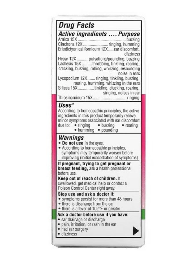 Similasan Ear Ringing Remedy Ear Drops 0.33 fl oz 10 ml  - Image 2