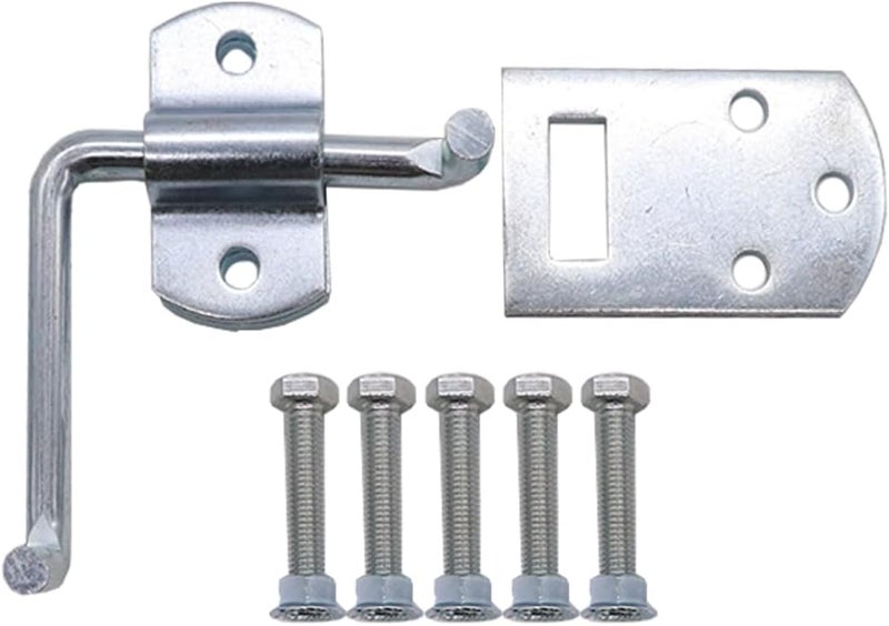 Boxer Truck Corner Gate Latch Sets wBolts  Screws  Truck Stake Bed Latches Bracket Set for Utility Trailer Stake Body Gates Sheds Wood Trucks  Trailers  Heavy Duty  2 Set - Image 3