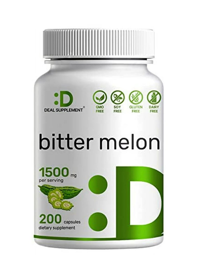 DEAL SUPPLEMENT - Bitter Melon 1500mg, 200 Capsules - Image 1