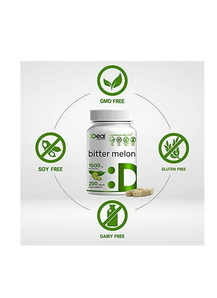 DEAL SUPPLEMENT - Bitter Melon 1500mg, 200 Capsules - Image 1