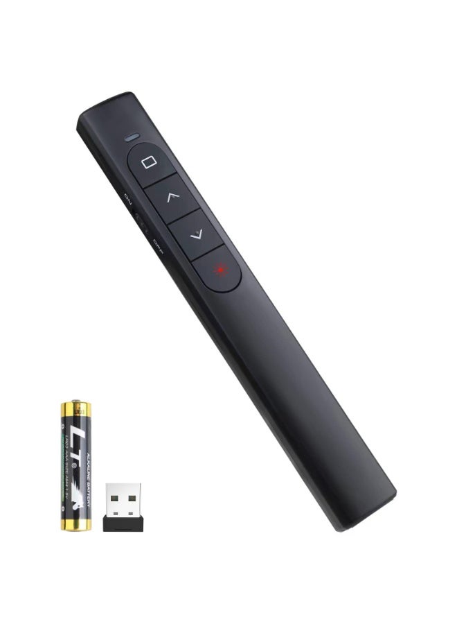 Blink Wireless Presenter Remote, Presentation Clicker with Hyperlink & Volume Remote Control PowerPoint Office Presentation Clicker for Keynote/PPT/Mac/PC/Laptop(Battery Included) - Image 1
