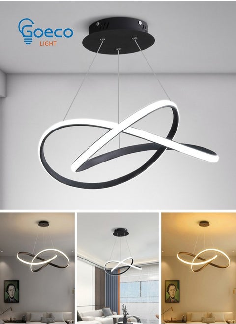 Modern LED Chandelier, Aluminum LED Ceiling Light/35W/Stepless Dimmable