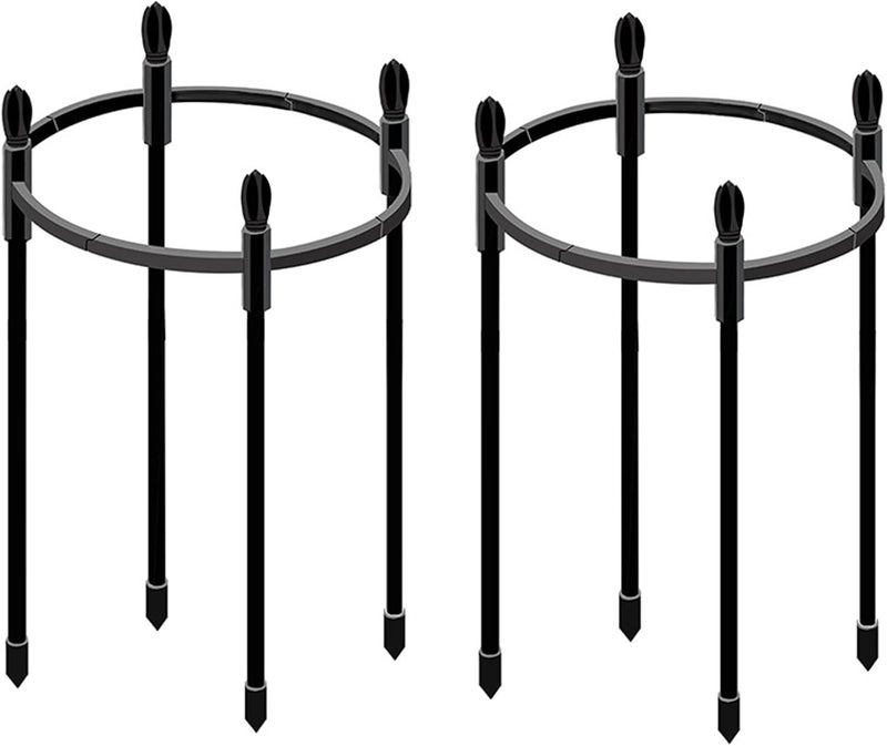 woobles 2 Pack Small Garden Trellis Plant Trellis Tomato Cages 20CM Plastic Tower Obelisk Trellis Plant Cages & Supports Multi-fuction Climbing Frame Stand 0.4 Kilograms 20cm - Image 1