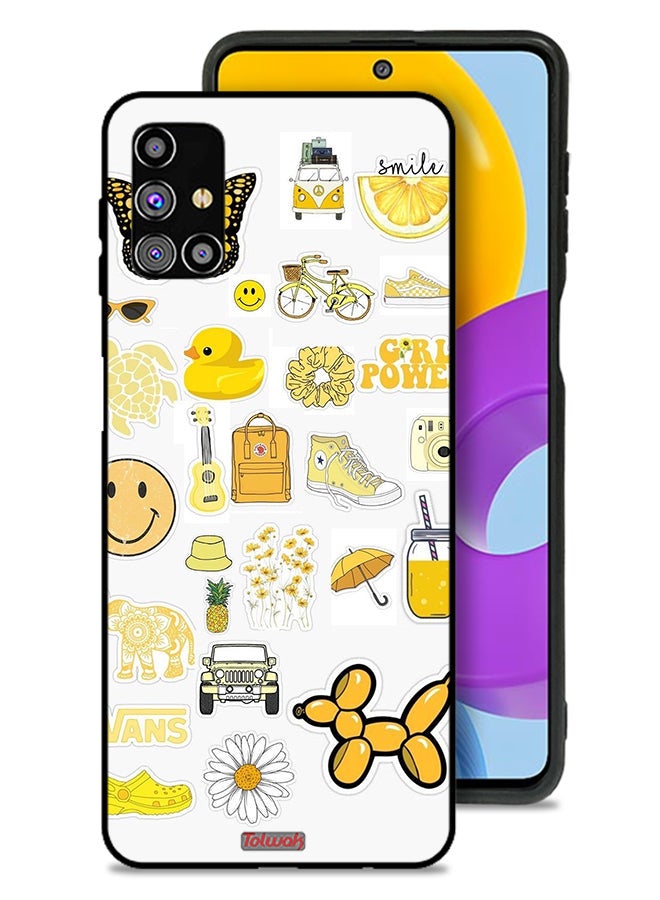 Tolwak Samsung Galaxy M31s Protective Case Cover Girly Tags - Image 1