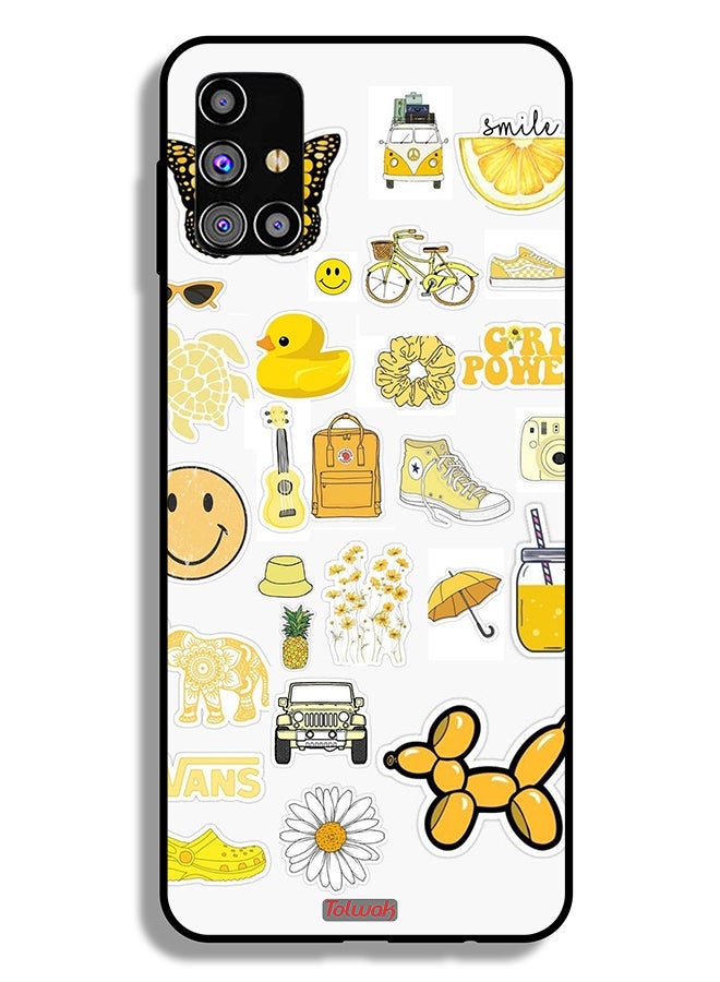 Tolwak Samsung Galaxy M31s Protective Case Cover Girly Tags - Image 2