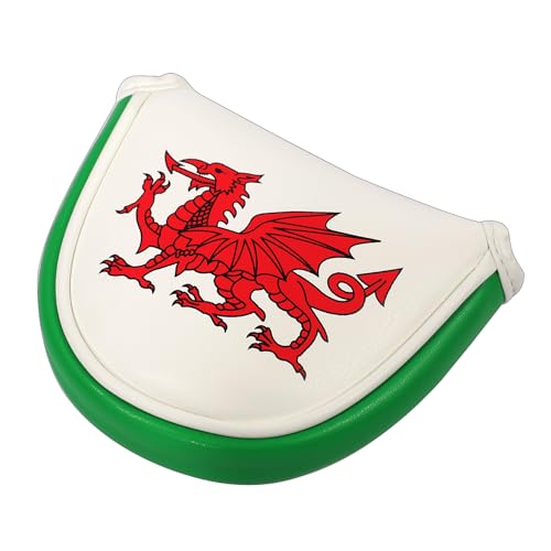 SHABIER United Kingdom Golf Mallet Head Cover with The Red Dragon Design Golf Wood Club Headcover - Image 5