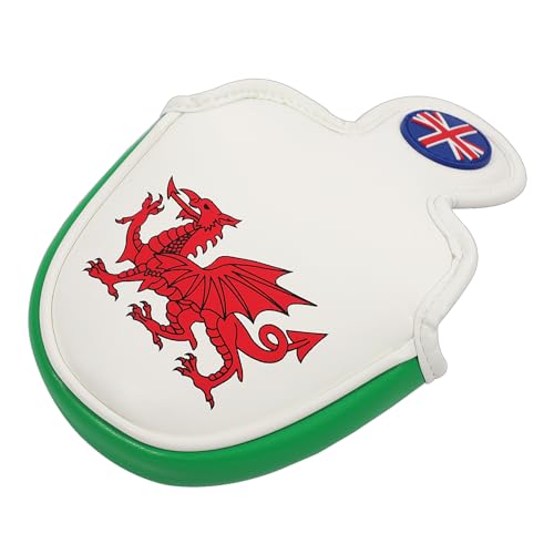 SHABIER United Kingdom Golf Mallet Head Cover with The Red Dragon Design Golf Wood Club Headcover - Image 3