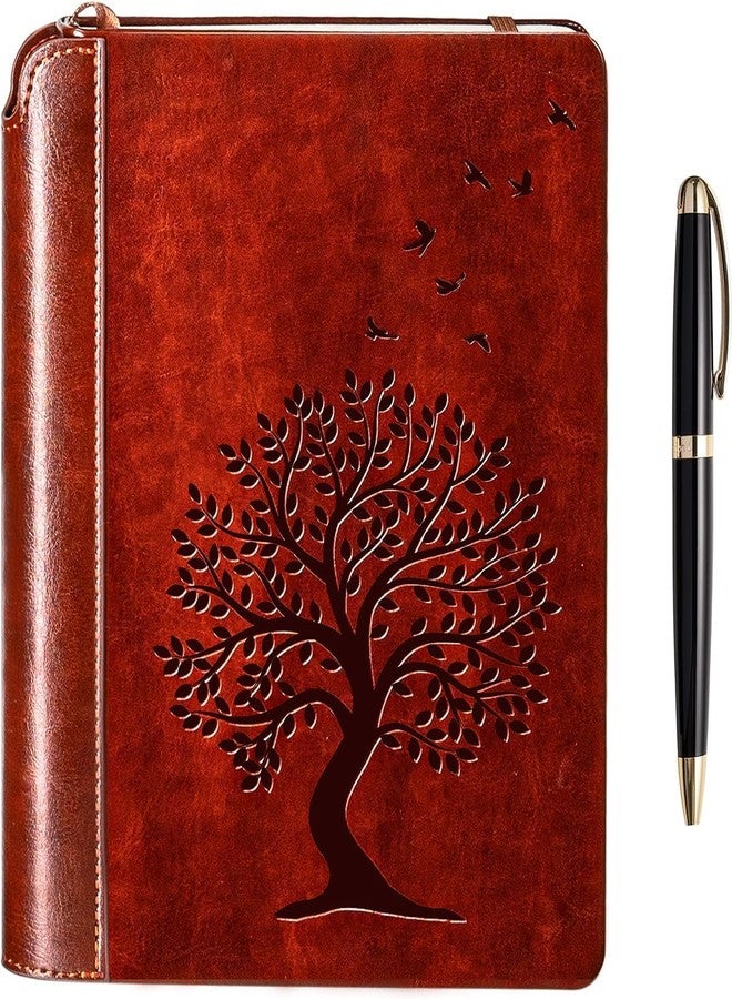 SETTINI® Tree of Life Journal Gift Set - Hardcover Vegan Leather, Unique Pen Holder, Lined, 192 Pages, A5 - Includes Pen for Writing and Travel - Journal for Women - Image 1