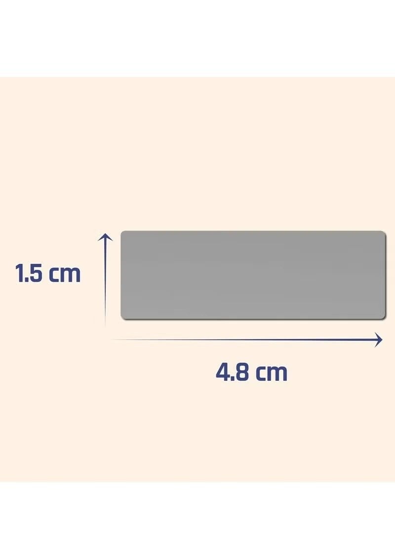 150PCS(10Sheets) Scratch Off Stickers Labels - Rectangle, Gray, 48mm x 15mm Self-Adhesive Easy to Peel and Stick for DIY Wedding Party Games Fundraisers Promotions - Image 2