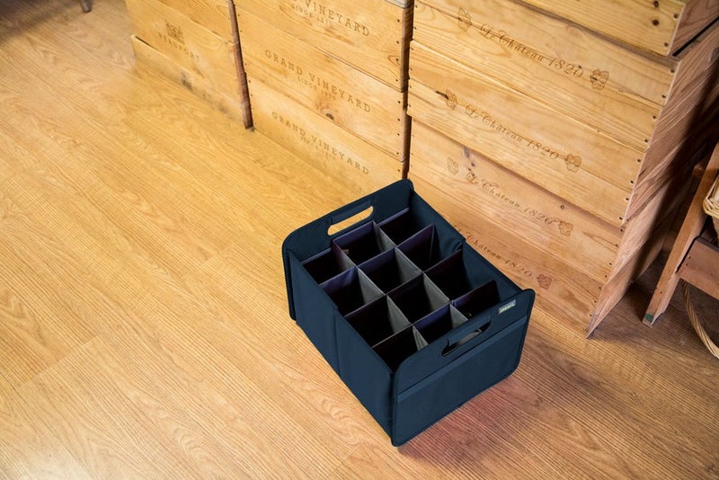 meori Marine Foldable Wine Carrier 12 Blue Protects Carry Glassware Liquor Storage Bottle Shopping Travel Camping Marina Lake RV Park, Slot B100293 - Image 2