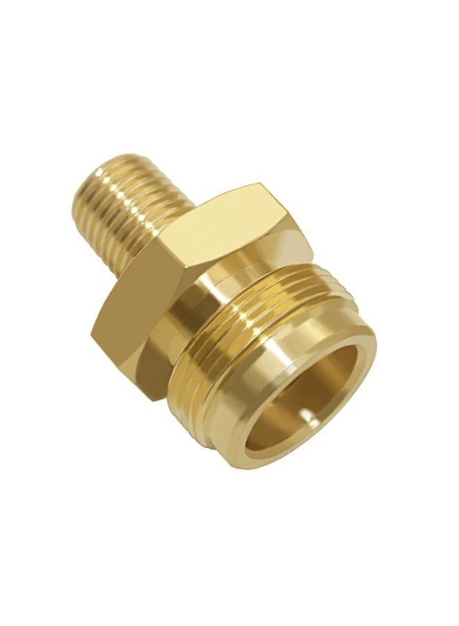 Hooshing Propane Gas Fitting 1/4" Male NPT x 1"-20 Male Throwaway Cylinder Thread for RV Camping Grill Lantern and Heater - Image 1