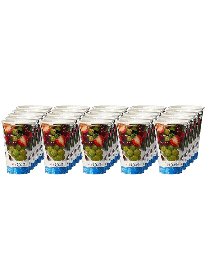 Hotpack 12 Oz Paper Juice Cup Plus Lid 25 Piece 360 Cc - Image 1
