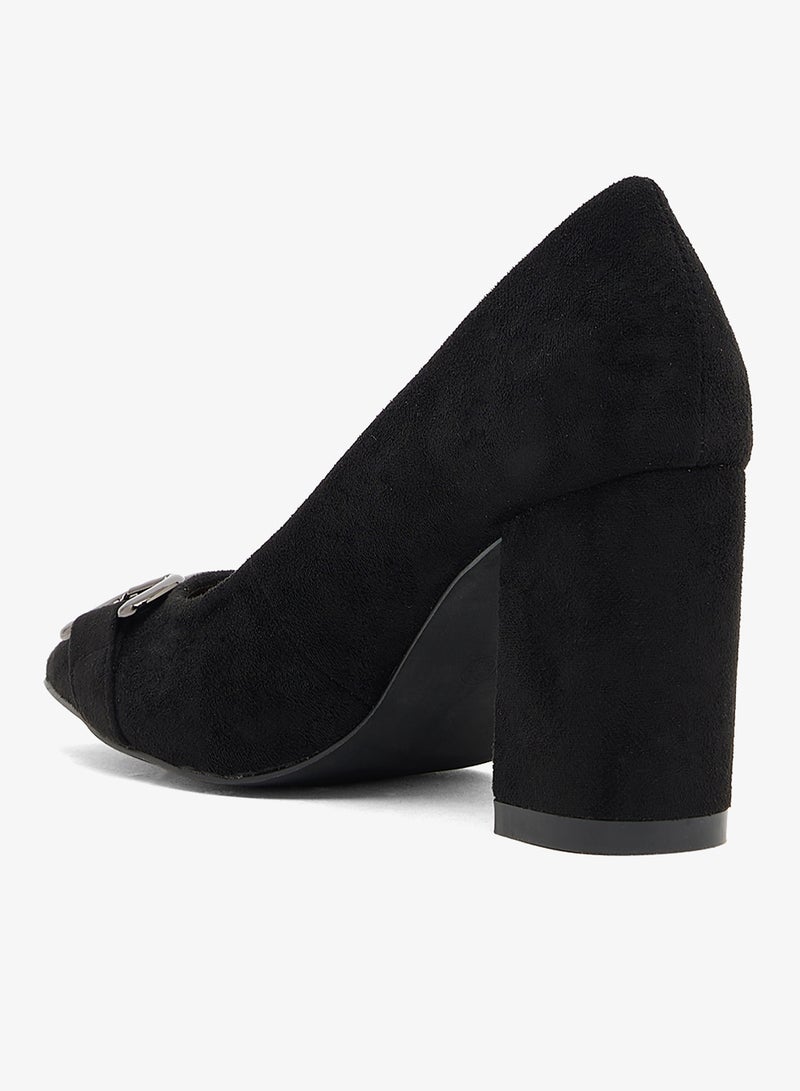 سبوت أون حذاء بكعب عالٍ مربع - Image 3