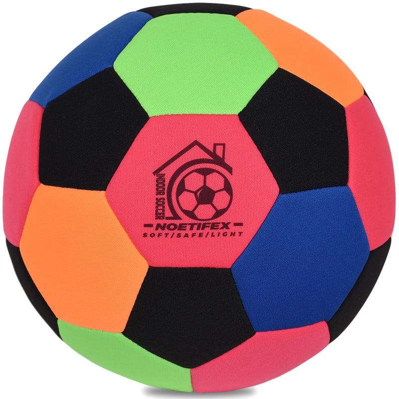 Noetifex Size 4 Soft Fabric Soccer Ball Safe Silent Indoor Ball for Youth, Lightweight House Training Ball for Dribbling & Juggling at Home(Deflated) - Image 1
