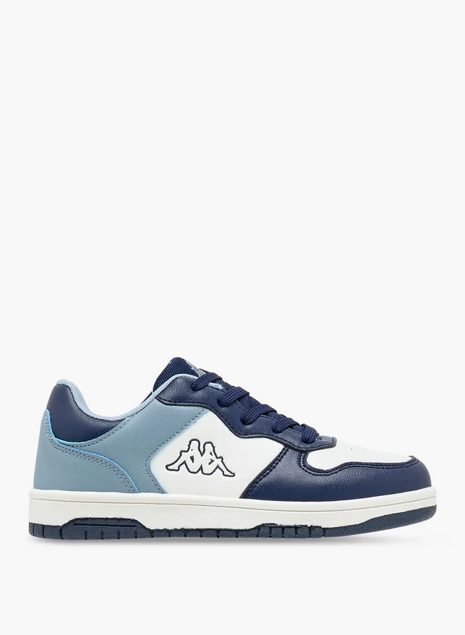 Kappa Boys' Colourblock Sneakers with Hook and Loop Closure