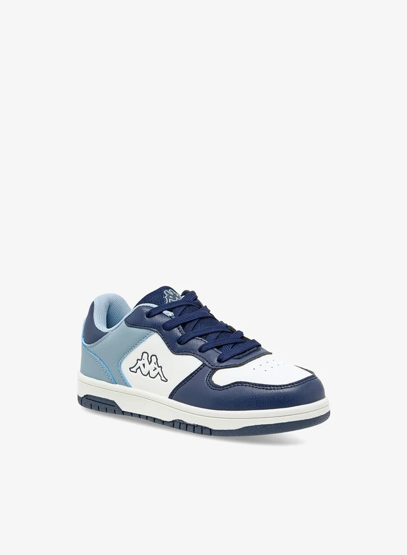 Kappa Boys' Colourblock Sneakers with Hook and Loop Closure
