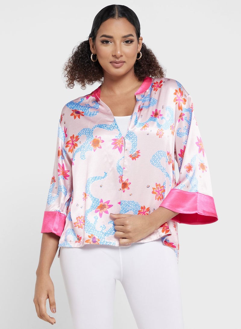 Desert Cove Floral Printed Shirt - Image 1