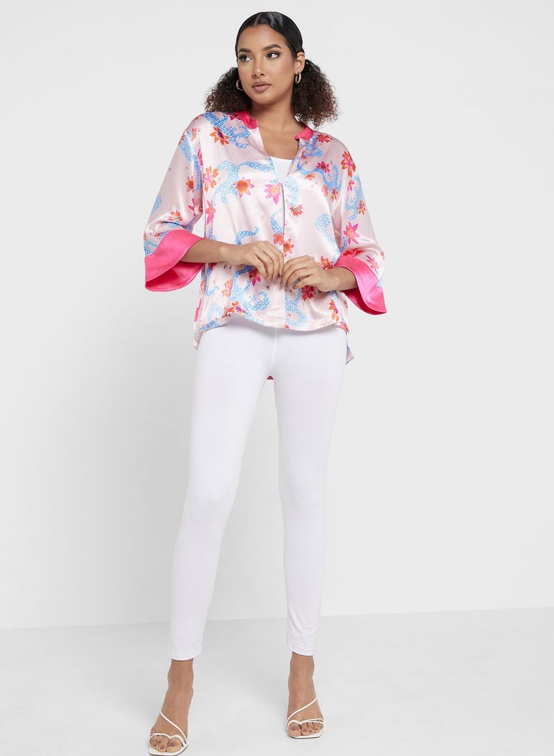 Desert Cove Floral Printed Shirt - Image 4