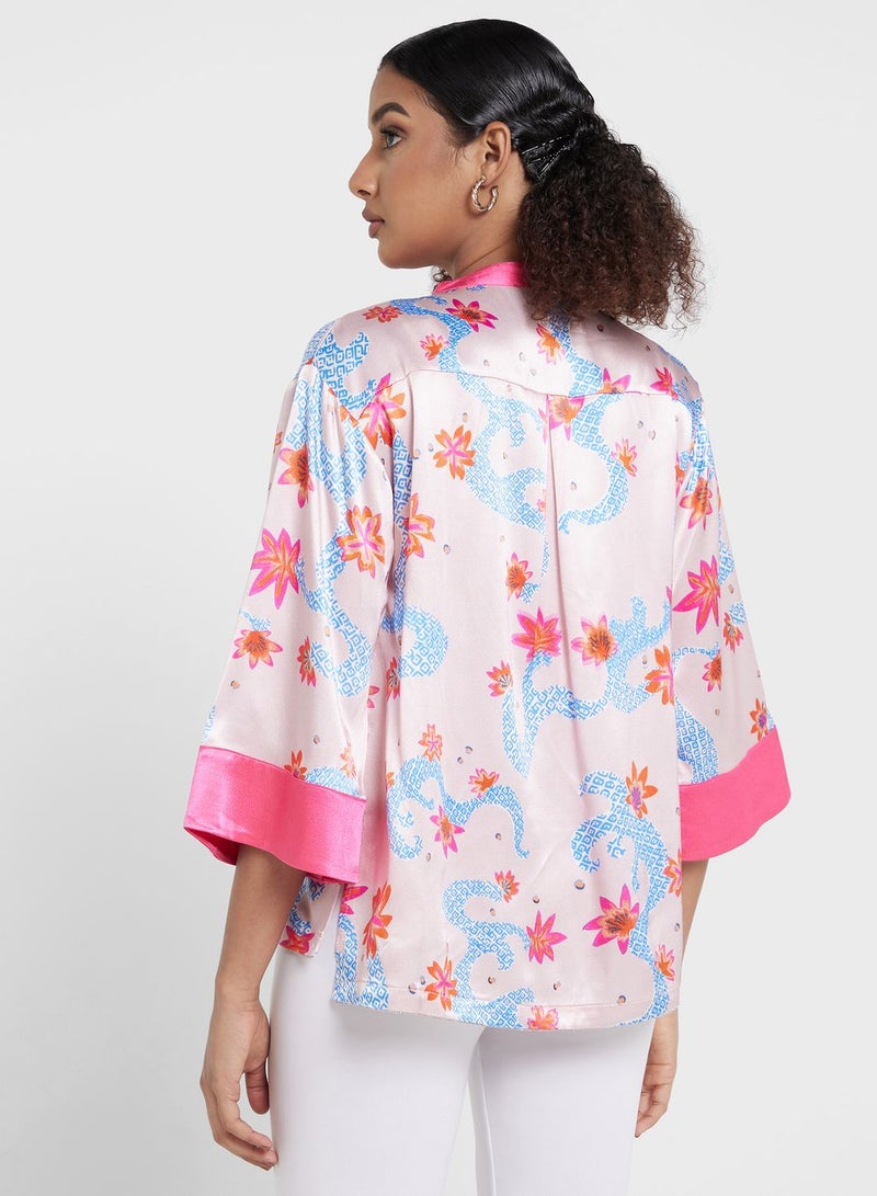 Desert Cove Floral Printed Shirt - Image 2