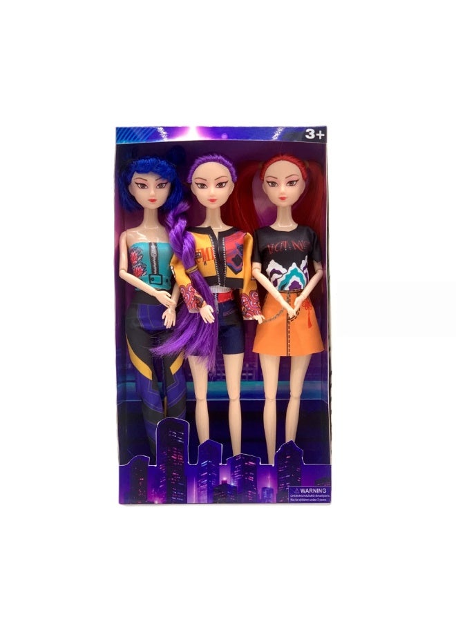general KPop Demon Hunters trendy Girl Group Style fashion princess Doll doll set