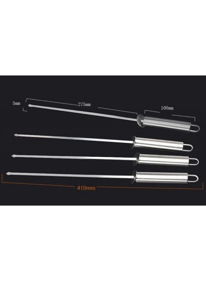 Camping Outdoor Cooking Tool 10Pieces  Set Stainless Steel Barbecue Tool Set Spatula Fork Tongs Knife Brush Skewers Barbecue Utensils - Image 3