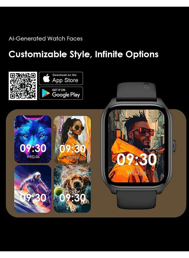 Oraimo 300 mAh Smart Watch 5 Lite 2.01-Inch HD - Black - Image 5
