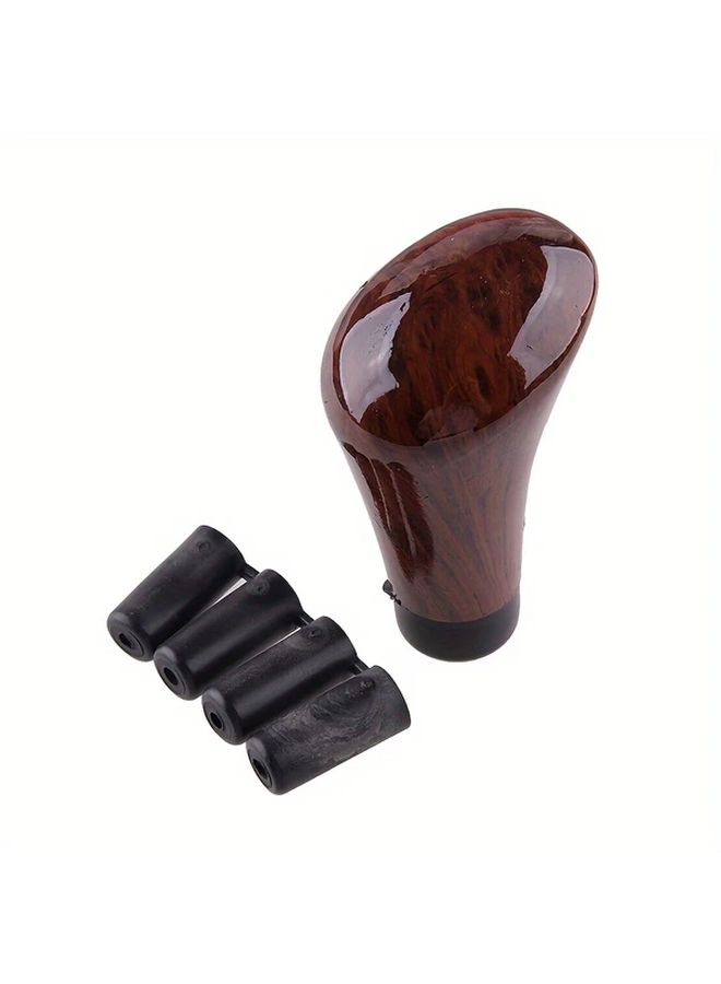 Wood Grain Car Gear Shift Knob Universal Fit with Adapters for Most Vehicles - Image 5