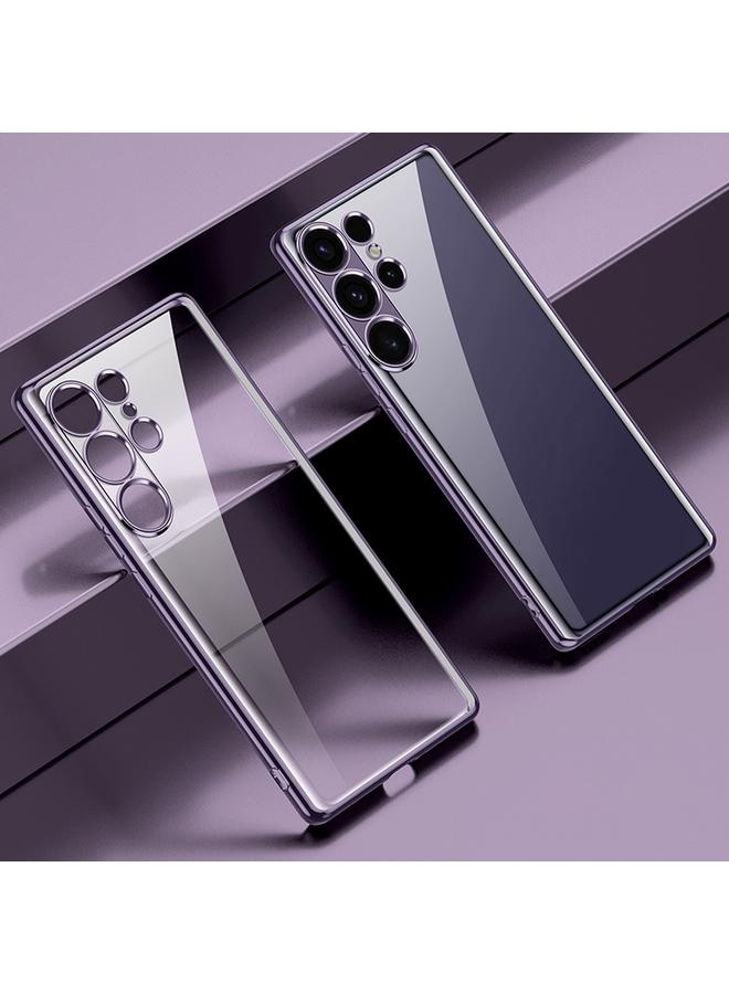 The Bros Case For Samsung Galaxy S25 Ultra 5G Electroplating TPU Transparent Phone Case