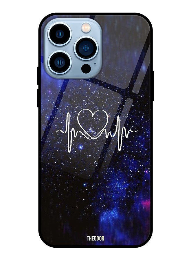 Theodor Protective Tempered Glass Case Cover For Apple iPhone 13 Pro Heart Beat - Image 1