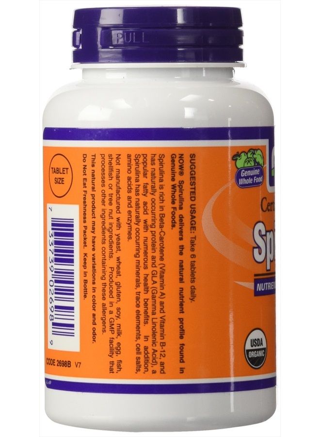 Now Foods Organic Spirulina Tablets, 200 - Image 4