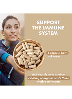 PURE ESSENCE LABS Mypure Lions Mane 4X Mushroom Supplement 100% Real Mushroom Extract For Immune Support Combat Stress And Build Energy Immune Booster For Men And Women 30 Capsules  - Image 5