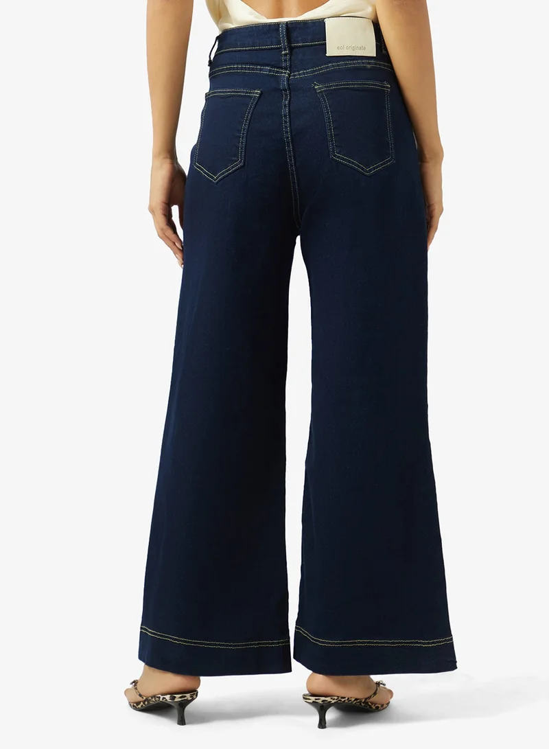 Ginger  High Rise Wide Leg Jeans for Women | Best Price UAE