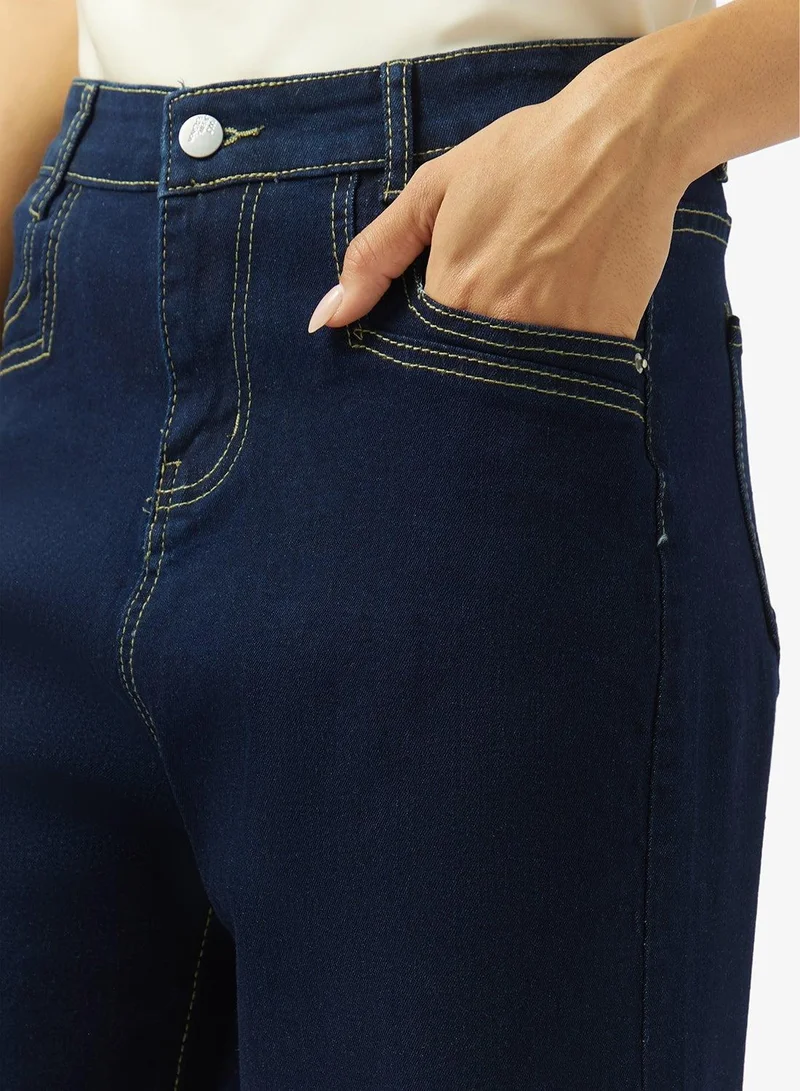 Ginger  High Rise Wide Leg Jeans for Women | Best Price UAE