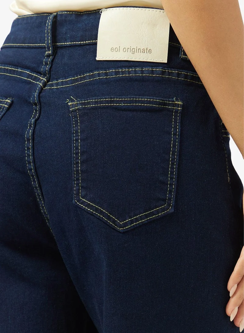 Ginger  High Rise Wide Leg Jeans for Women | Best Price UAE