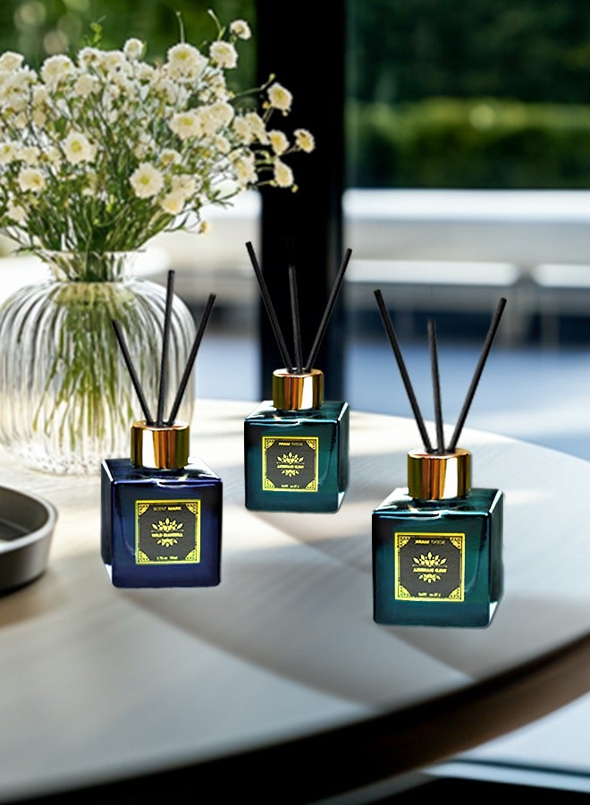 Litus Home Perfume Reed Diffuser, Wild Bluebell(Fresh Dew Aroma)  Fragrance,5 Rattan Reeds,50ml  - Image 5