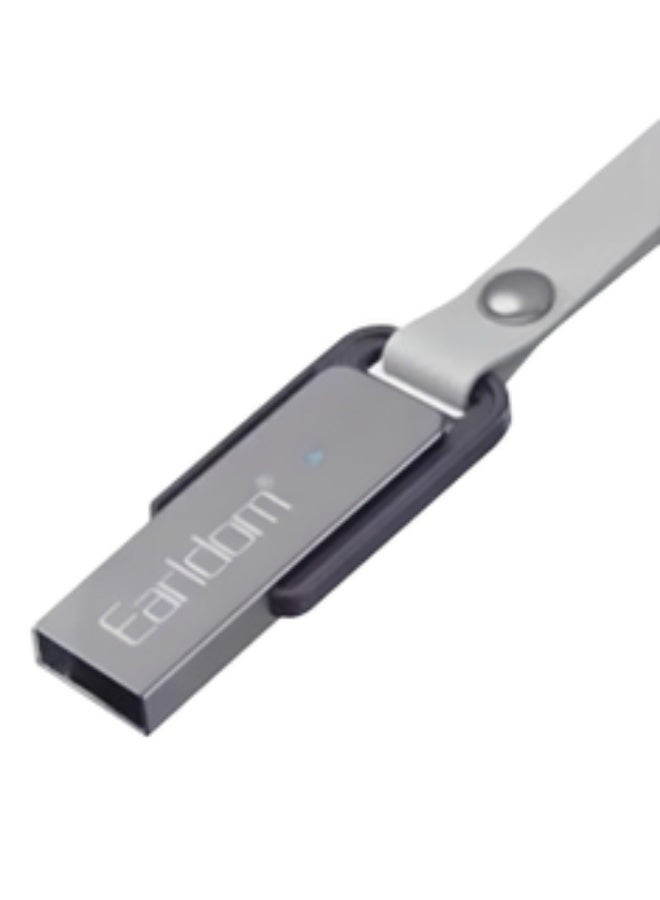 Earldom Wireless Audio Receiver BR22, USB Adapter for Playing Music on Car Audio Systems or Speakers , Compatible with iOS and Android , Operating Range up to 10m , Small and Portable Design , Stylish Silver Color - Image 3