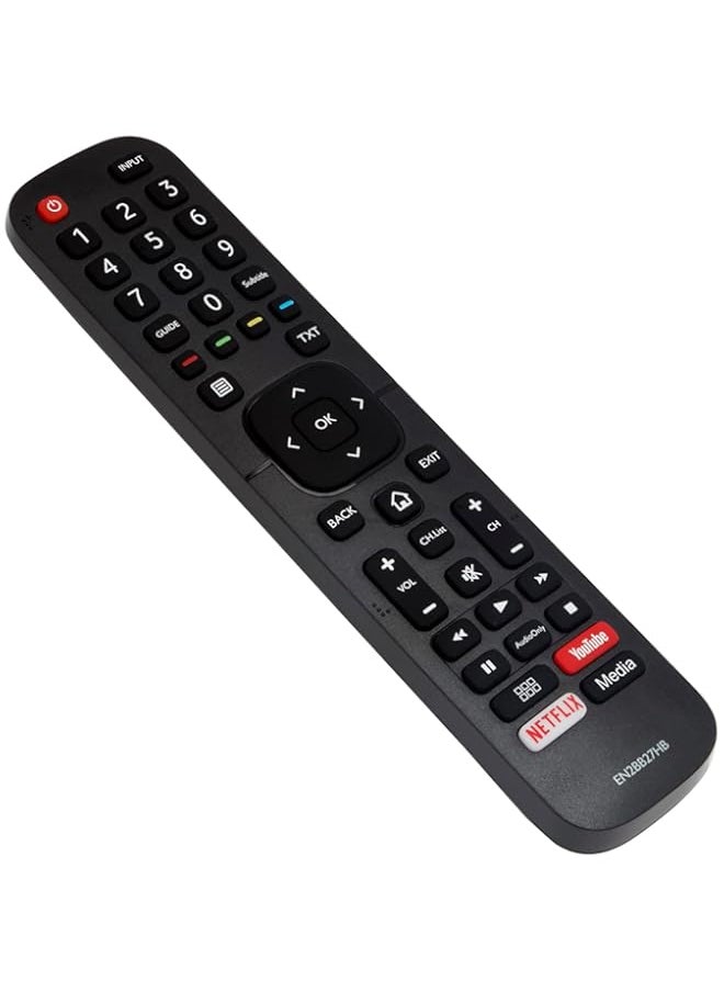 HuHa - EN2BB27HB Replacement Remote fit for Hisense TV EN2BB27H H32AE5500 H32A5600UK H39AE5500 H39A5600UK H43A6100 H43AE5500 H43AE6030 H43A5600UK H50A6100 H50AE6030 H55A6100 H55AE6030 H65AE6030 H32A5600 - Image 1