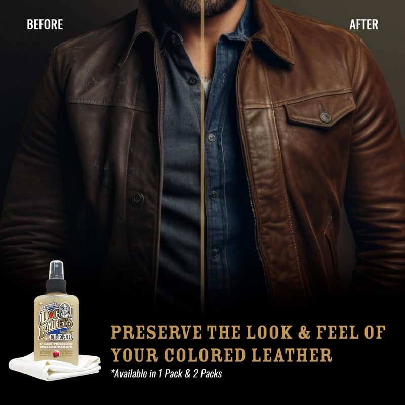 Doc Baileys Clear Leather Cleaner and Conditioner - Waterproof Fine Leather Softener for Boots, Saddles & More - 4oz, 2 Packs - Image 2