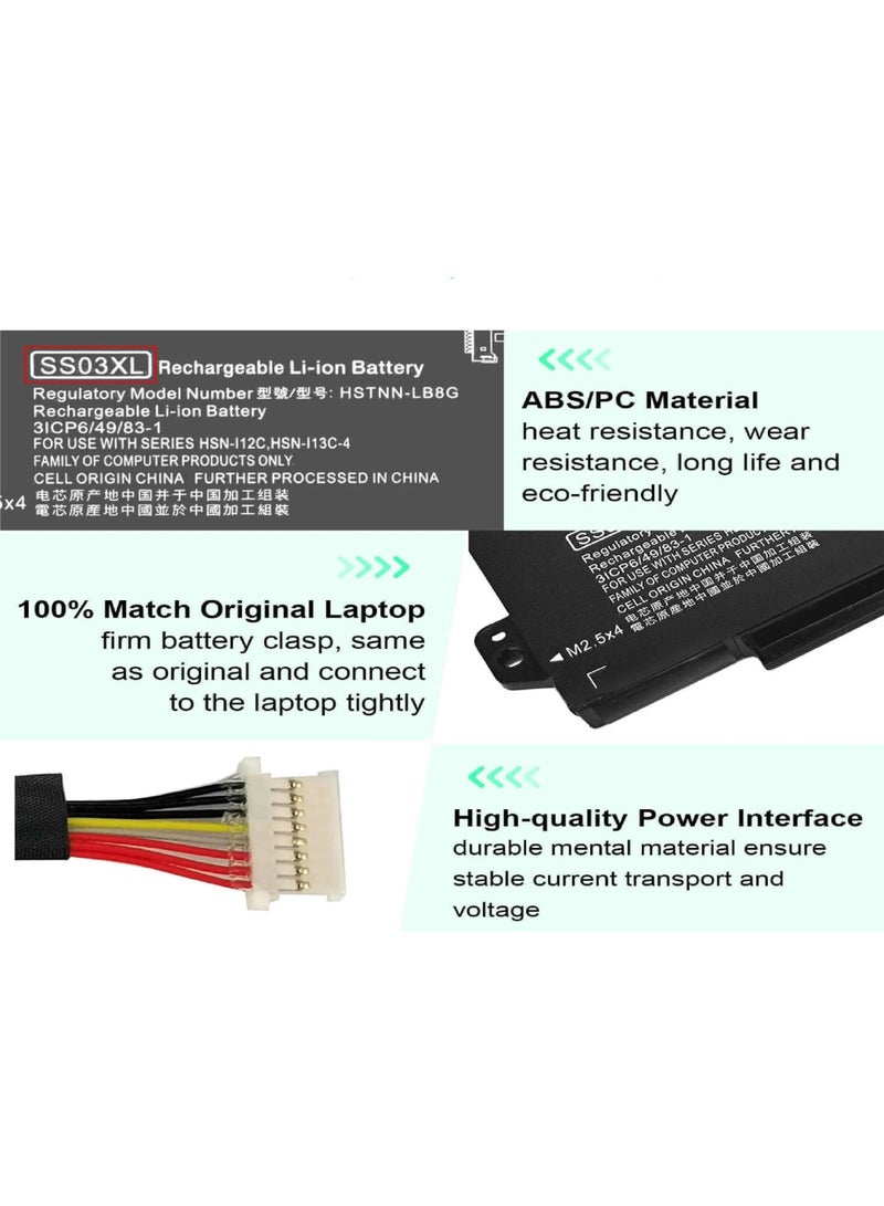 Lynacz Original SS03XL Laptop Battery for HP EliteBook 830 840 846 G5 G6 730 735 745 G5 G6 ZBook 14U G5 MT44 MT45 Mobile Thin Client – Compatible with HSTNN-LB8G HSTNN-IB8C HSN-I13C-4 & More - Image 3