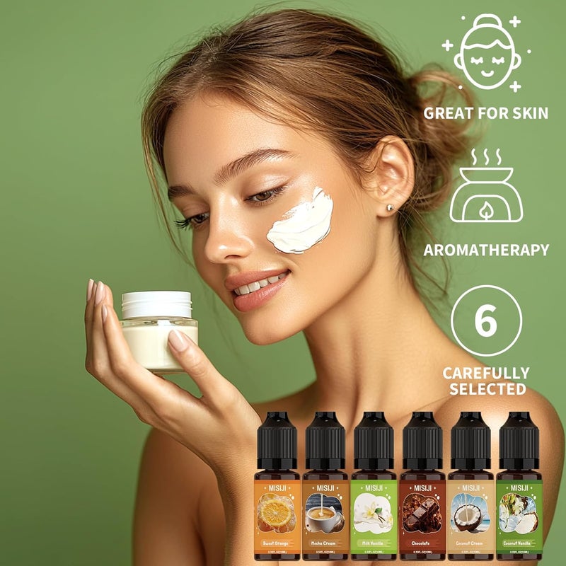 MISIJI Essential Oils Set Top 6 Aromatherapy - Essential Oils for Diffuser for Home, Fragrance Diffuser Oils for Aromatherapy, Candle and Soap Making, Humidifiers 6 x 10 ml - Image 4