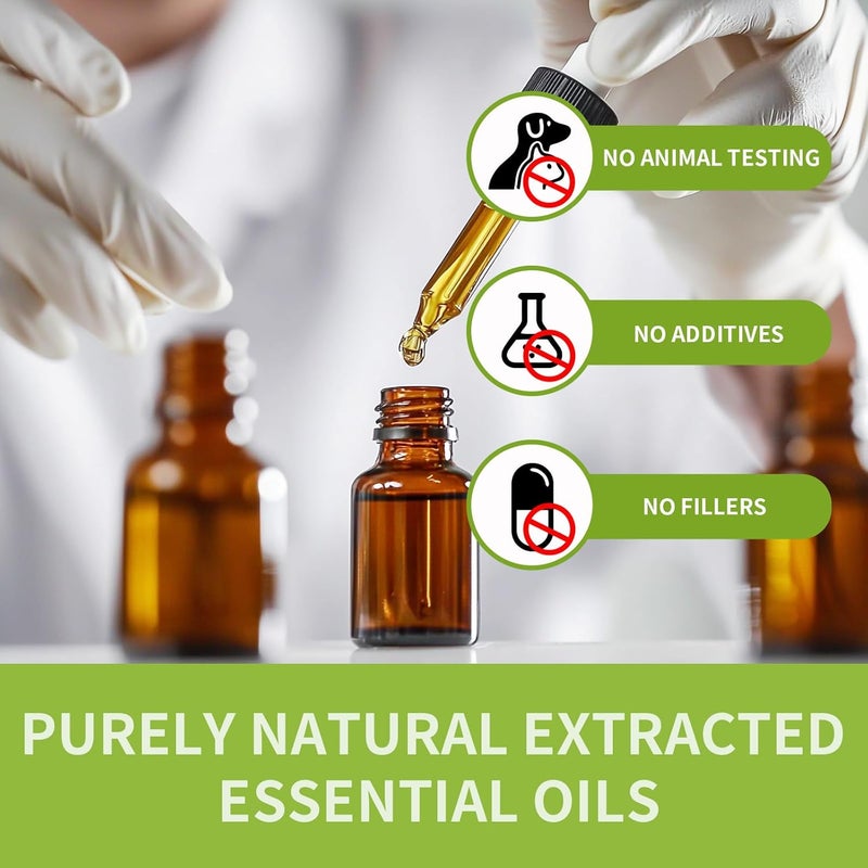 MISIJI Essential Oils Set Top 6 Aromatherapy - Essential Oils for Diffuser for Home, Fragrance Diffuser Oils for Aromatherapy, Candle and Soap Making, Humidifiers 6 x 10 ml - Image 5