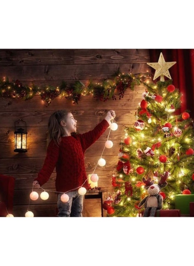 Generic - Tree Topper Lighted LED Rotating  Sharp and Clear Projector 3D Star Tree Topper-6 Slides-Gold - Image 1